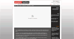 Desktop Screenshot of passionfashion.gr